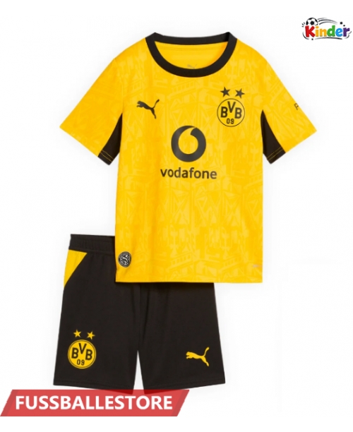 Günstige Borussia Dortmund Daniel Svensson #24 Heimtrikotsatz Kinder 2026-27 Kurzarm (+ Kurze Hosen)